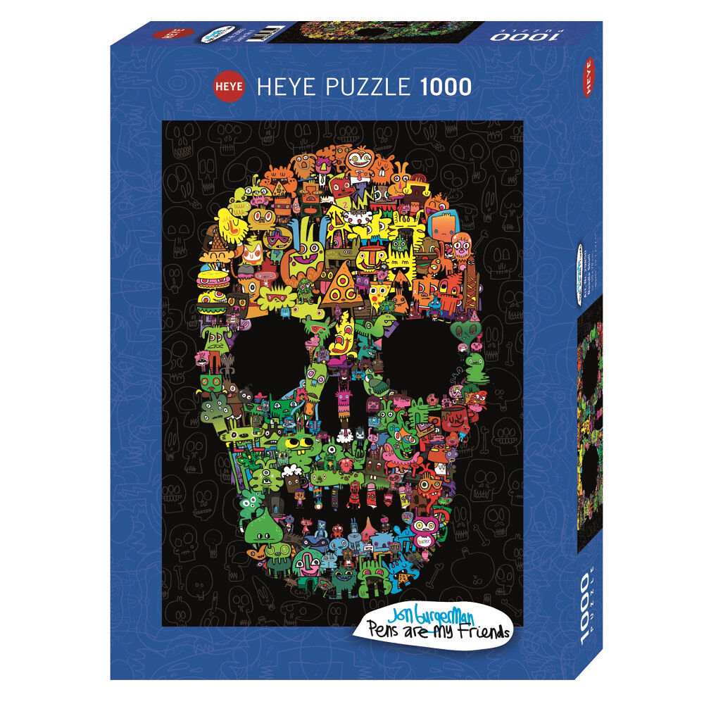 HEYE Art Burgerman Doodle Skull 1000