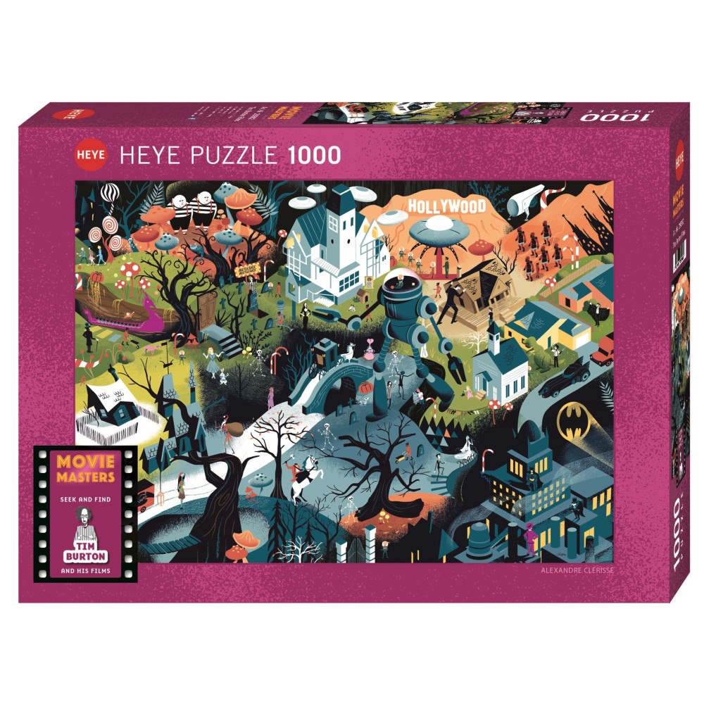 HEYE Movie Masters Tim Burton Films, Pussel, 1000 bitar, Heye
