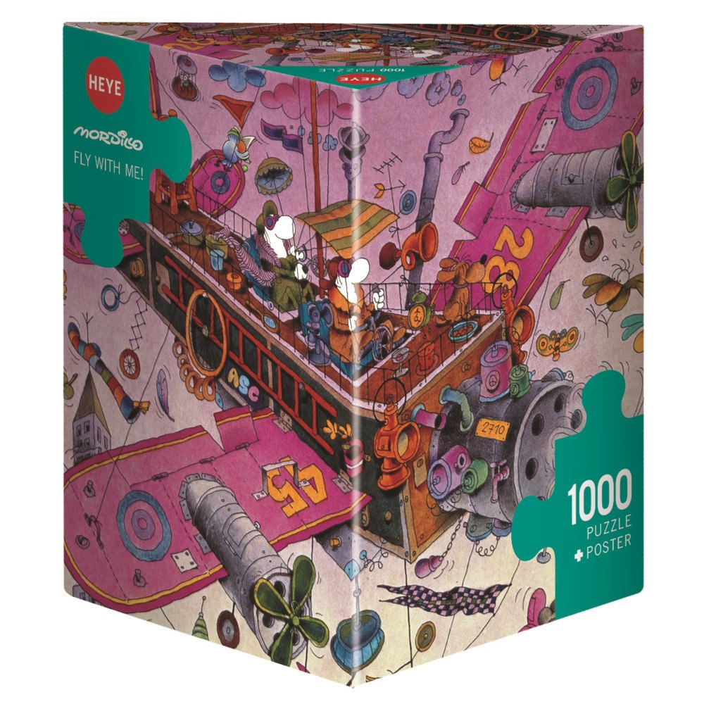 HEYE Triangular Mordillo, Fly With Me!, Pussel, 1000 bitar, Heye