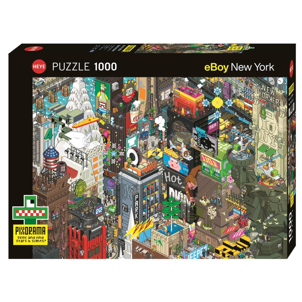 HEYE Heye Cartoon New York Quest, Pussel, 1000 bitar, Heye