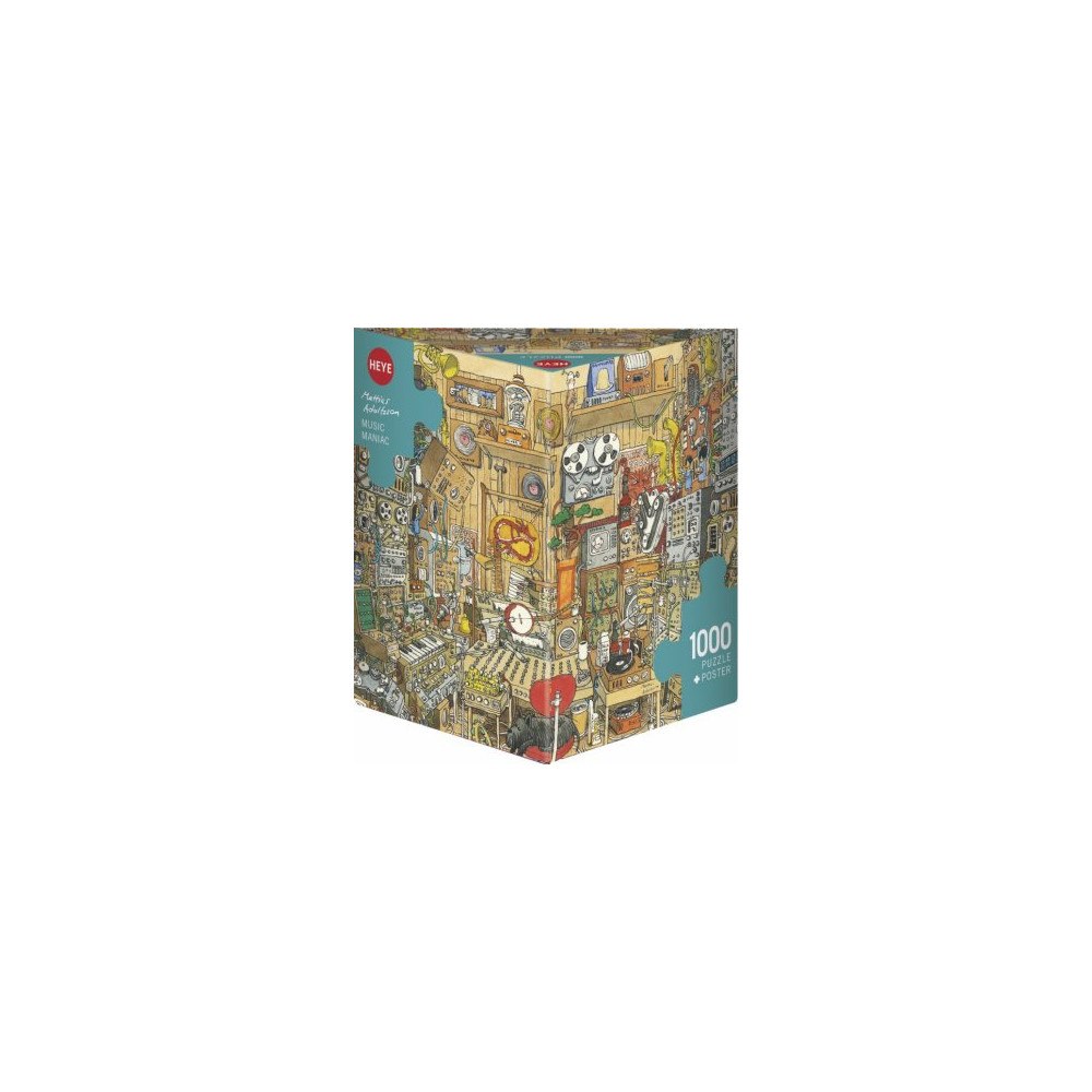 HEYE Triangular Adolfsson, Music Maniac, Pussel, 1000 bitar, Heye