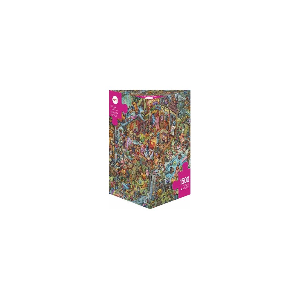 HEYE Triangular Tiurina Fun With Friends, Pussel,1500 bitar, Heye