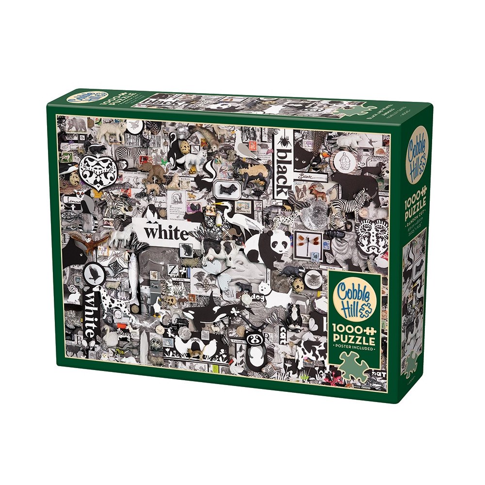 Cobble Hill Black and White: Animals (1000 b)