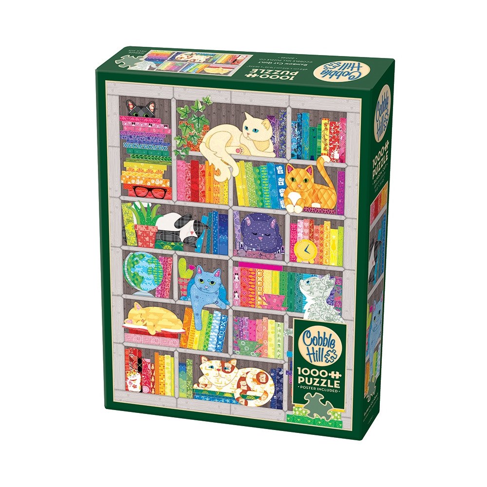 Cobble Hill Rainbow Cat Quilt (1000 b)