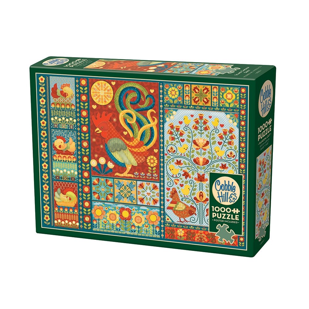 Cobble Hill Scandi Chicken Quilt (1000 b)