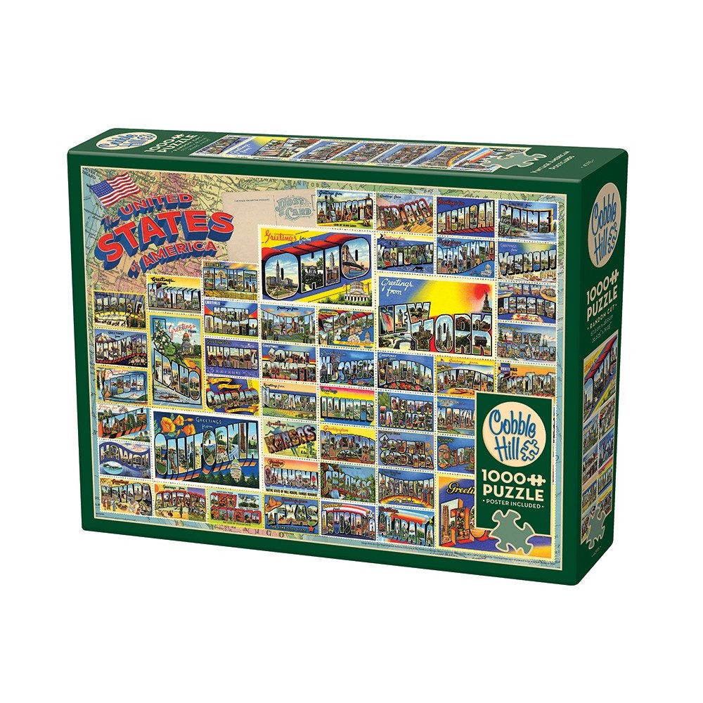 Cobble Hill Vintage American Postcards (1000 b)