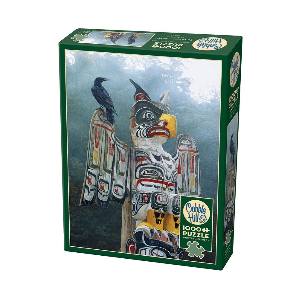 Cobble Hill Totem Pole in the Mist (1000 b)