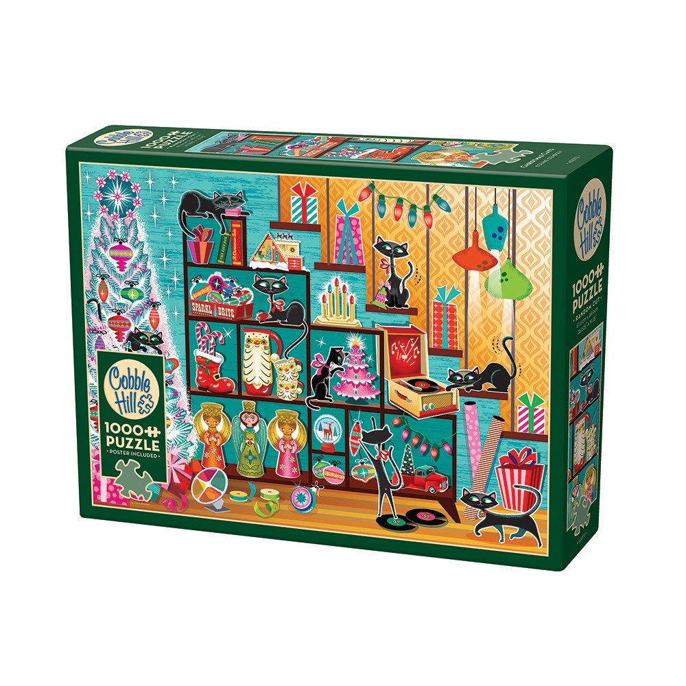 Cobble Hill Christmas Cats (1000 b)