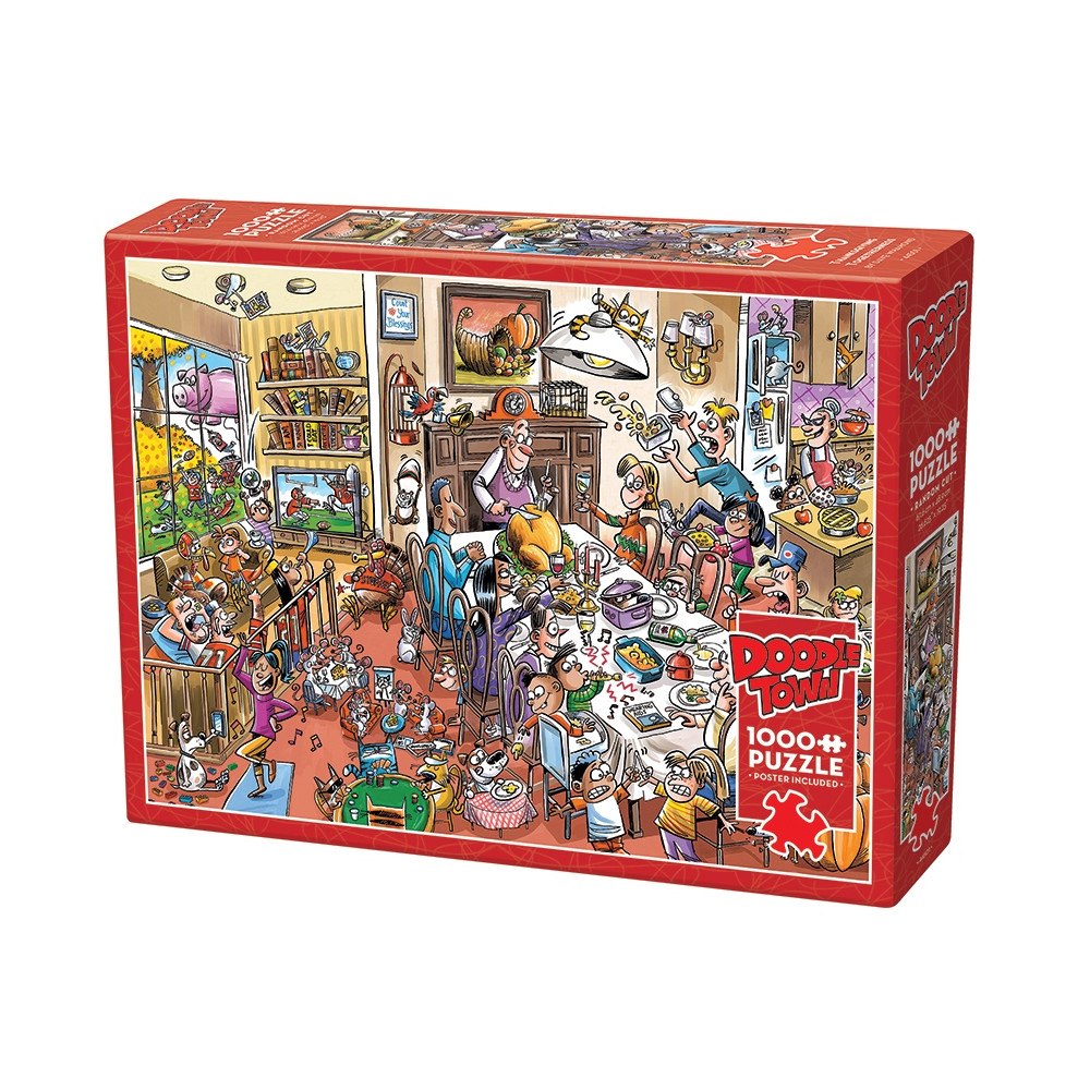 Cobble Hill DoodleTown: Thanksgiving Togetherness (1000 b)