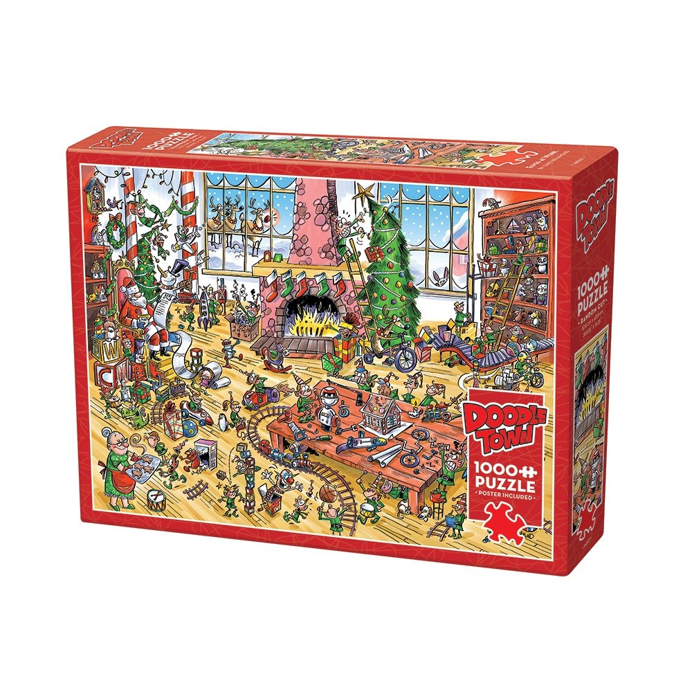 Cobble Hill DoodleTown: Elves at Work (1000 b)