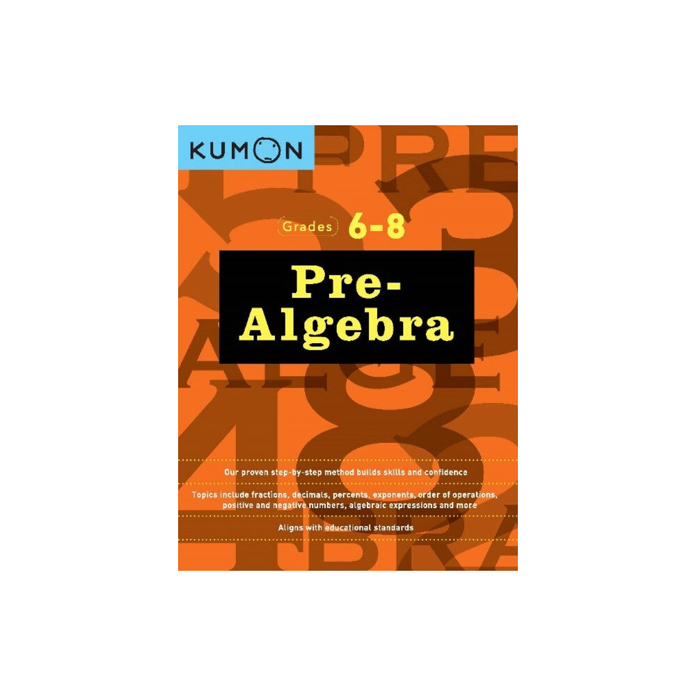 Kumon Publishing North America, Inc Pre-Algebra Workbook Grades 6-8 (häftad, eng)