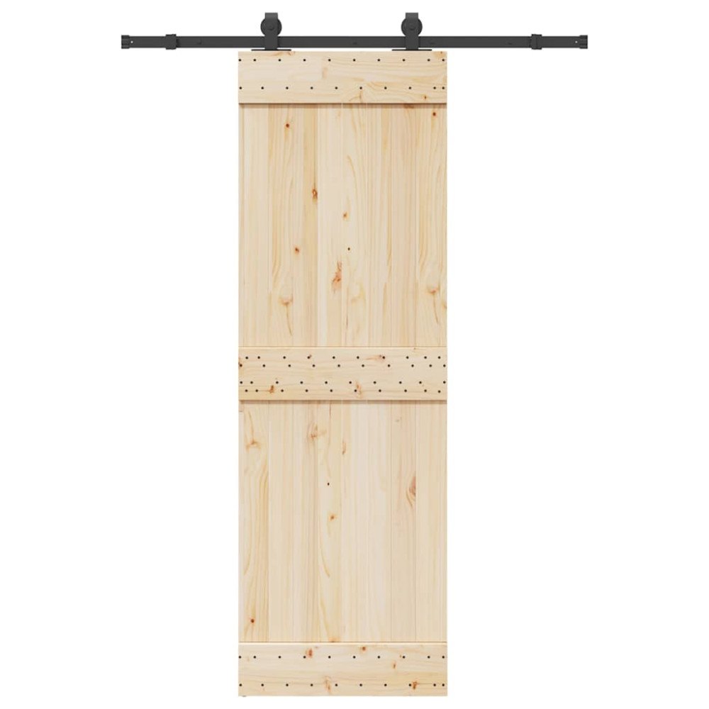 vidaXL Skjutdörrsbeslag 152,5 cm stål svart
