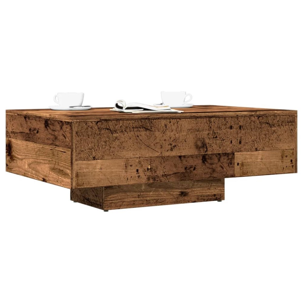 vidaXL Soffbord åldrat trä 85x55x31 cm konstruerat trä