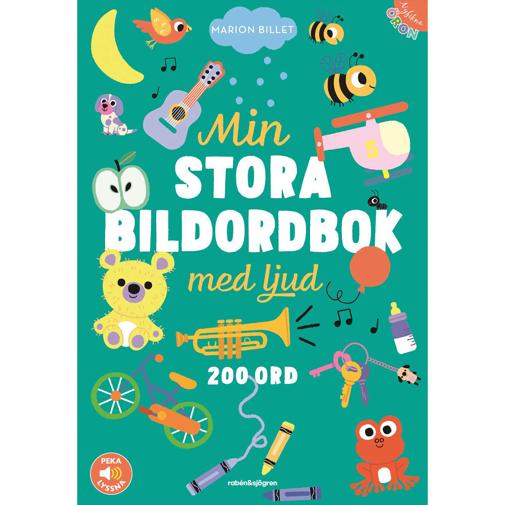 Rabén & Sjögren Min stora bildordbok med ljud. Peka - lyssna (bok, board book)