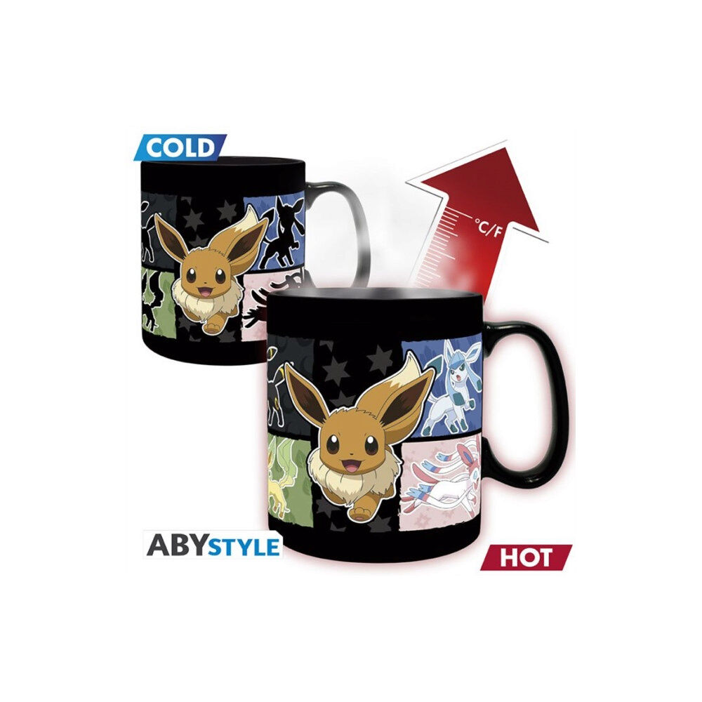 ABYSSE UK Pokemon Large Eevee Heat Change Mug (häftad, eng)