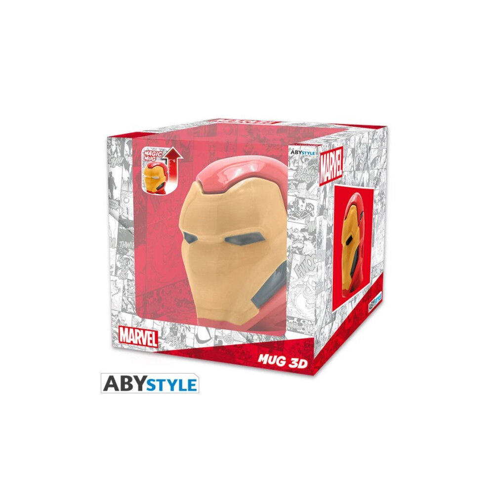 ABYSSE UK Marvel Heat Changing Iron Man 3D Mug (häftad, eng)