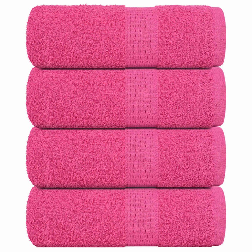 vidaXL Tvätthanddukar 4 st FROGN Rosa 30x30 cm 100% bomull