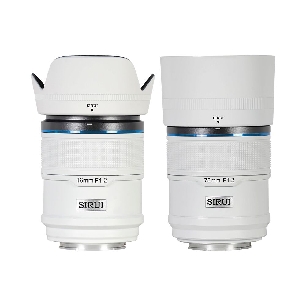 SIRUI Sirui Sniper Lens APS-C AF Kit 16 & 75mm F1.2 E-Mount White