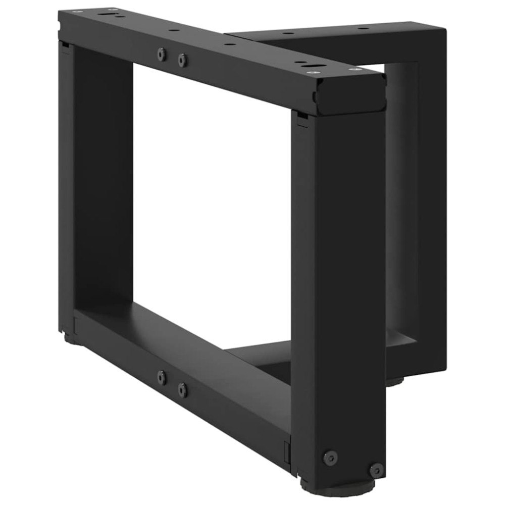 vidaXL Soffbordsben T-formade 2 st svarta 50x25x(30-31) cm stål
