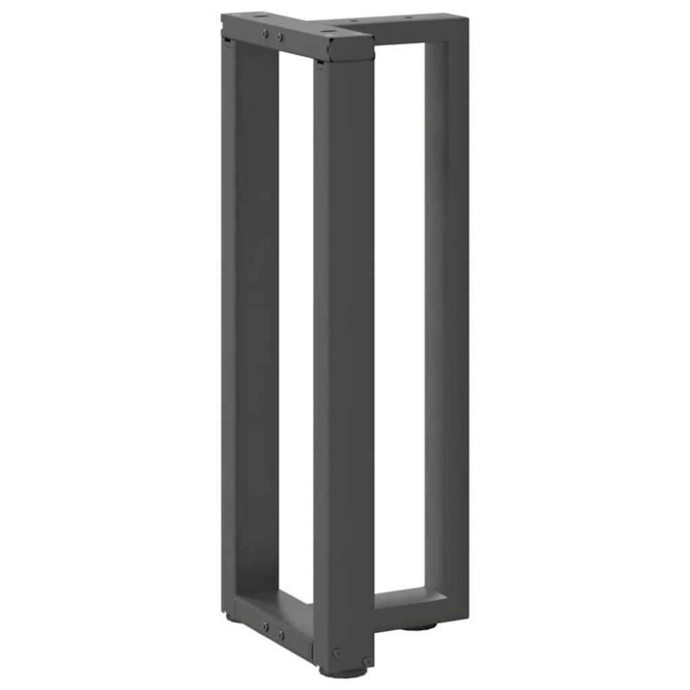 vidaXL Konsolbordsben T-formade 2 st antracit 25x28x(72-73) cm stål