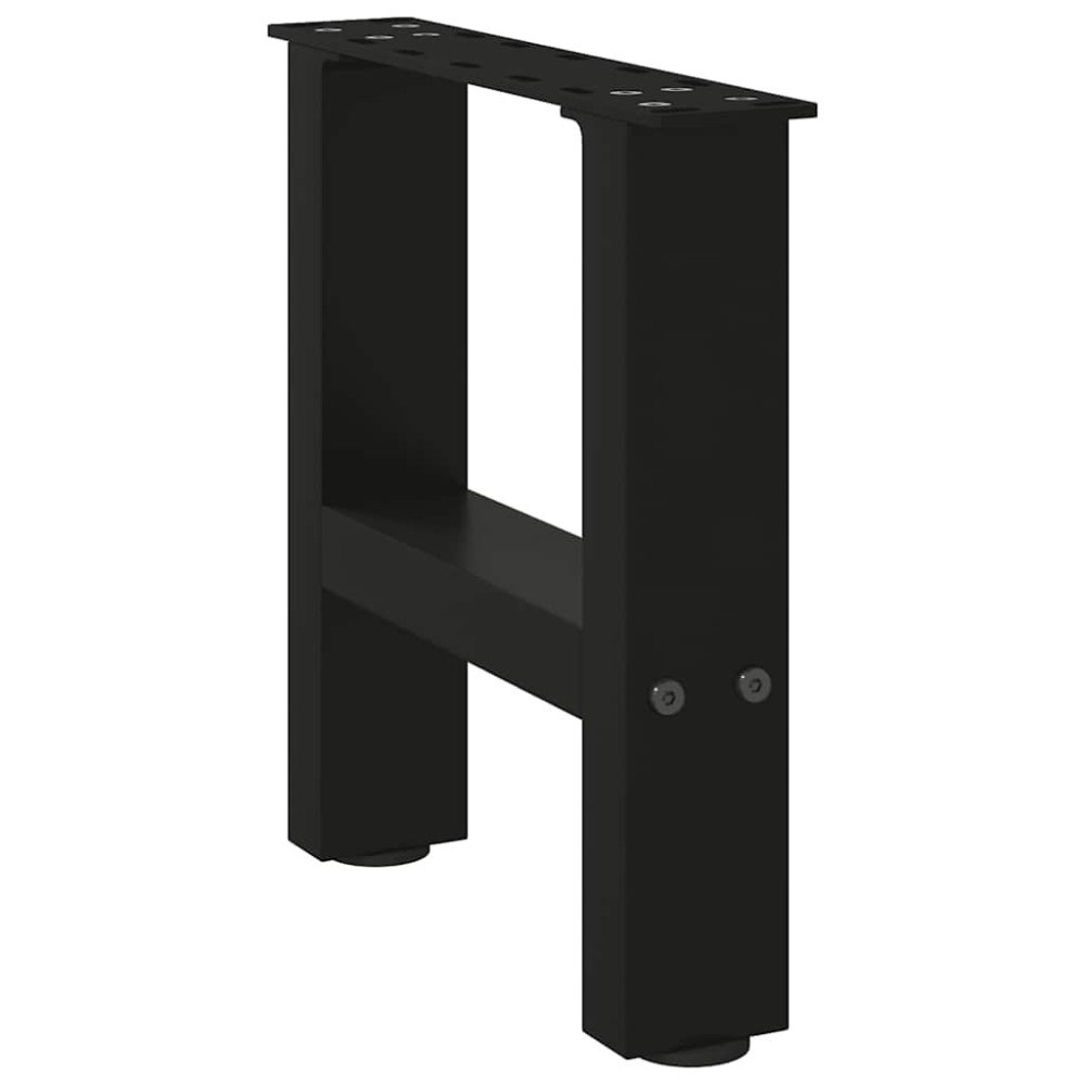 vidaXL Soffbordsben svarta 2 st 30x(30-31) cm stål