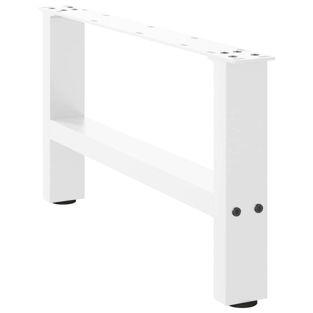 vidaXL Soffbordsben vita 2 st 60x(30-31) cm stål