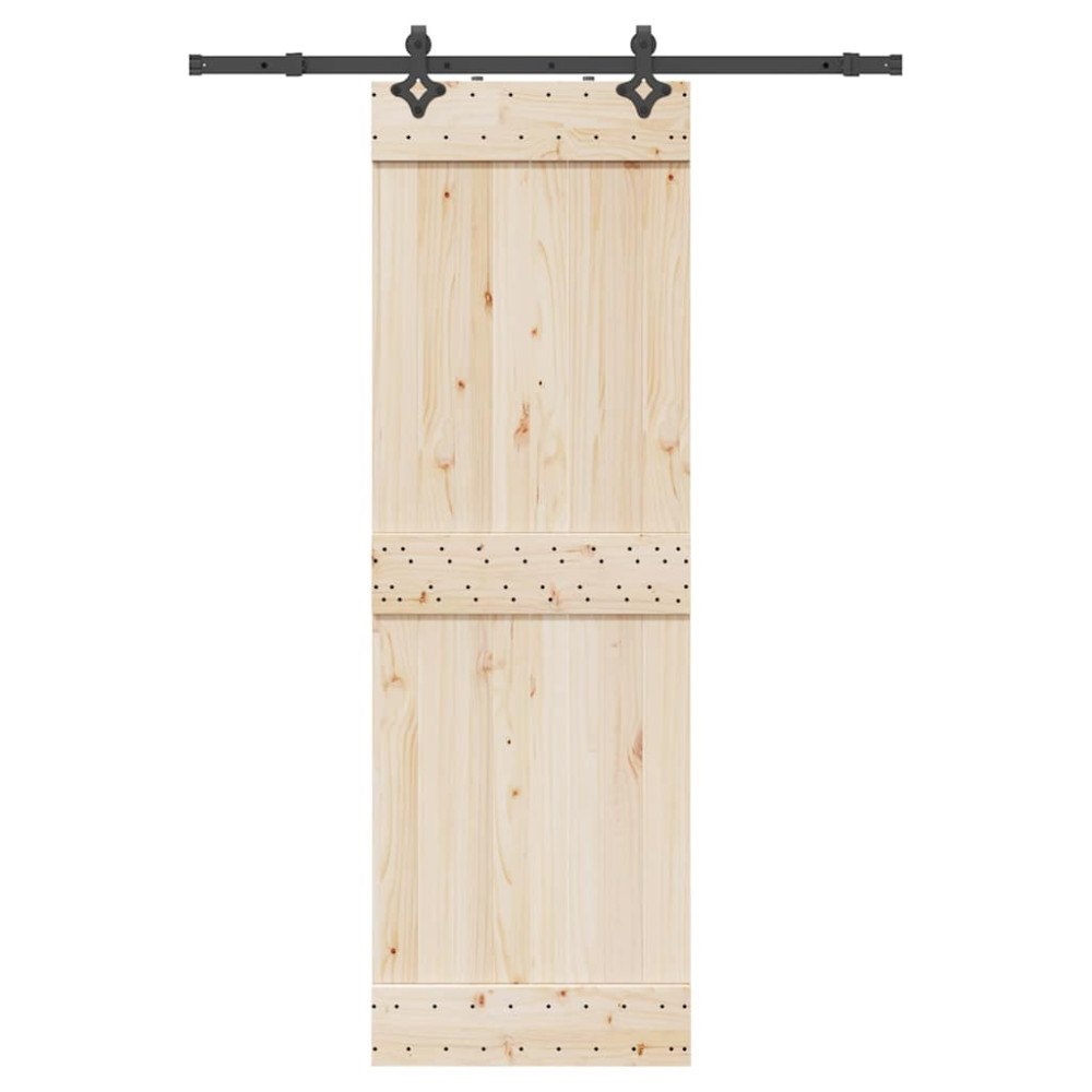 vidaXL Skjutdörrsbeslag 152,5 cm stål svart
