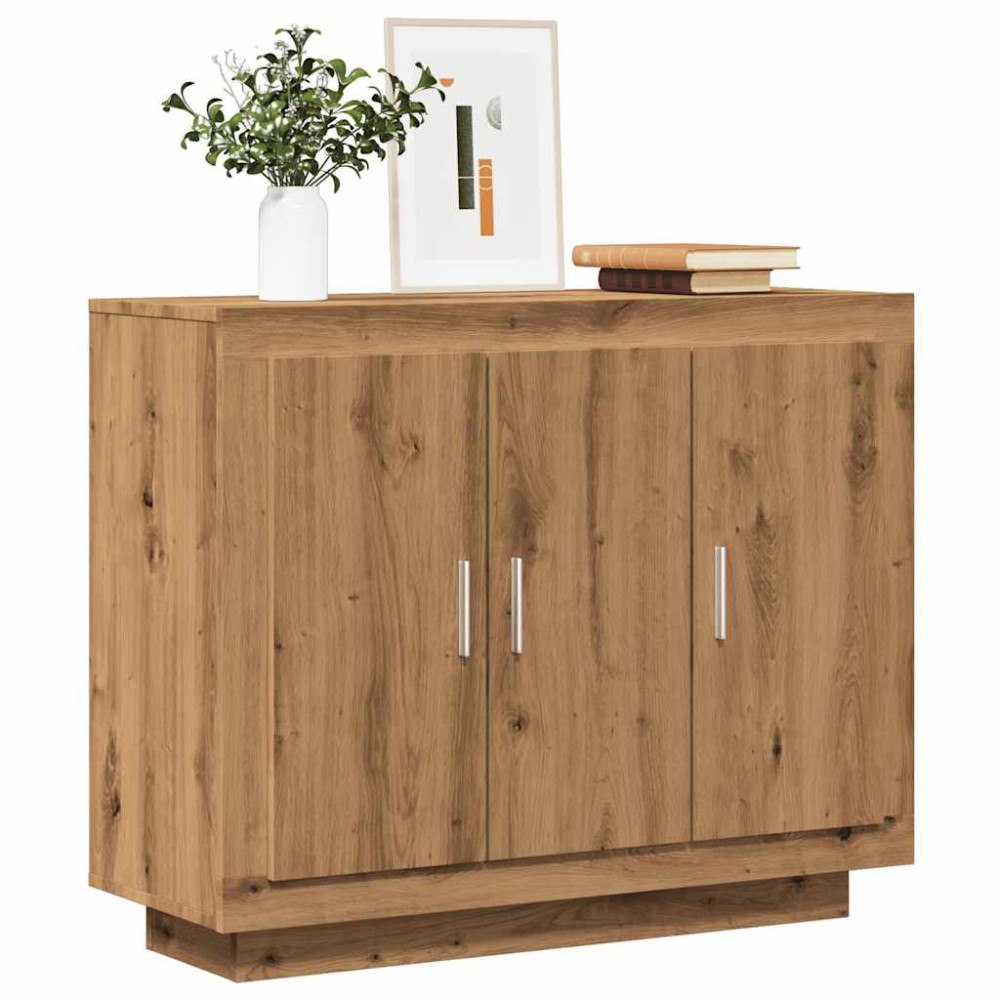 vidaXL Skänk artisan ek 92x35x75 cm konstruerat trä