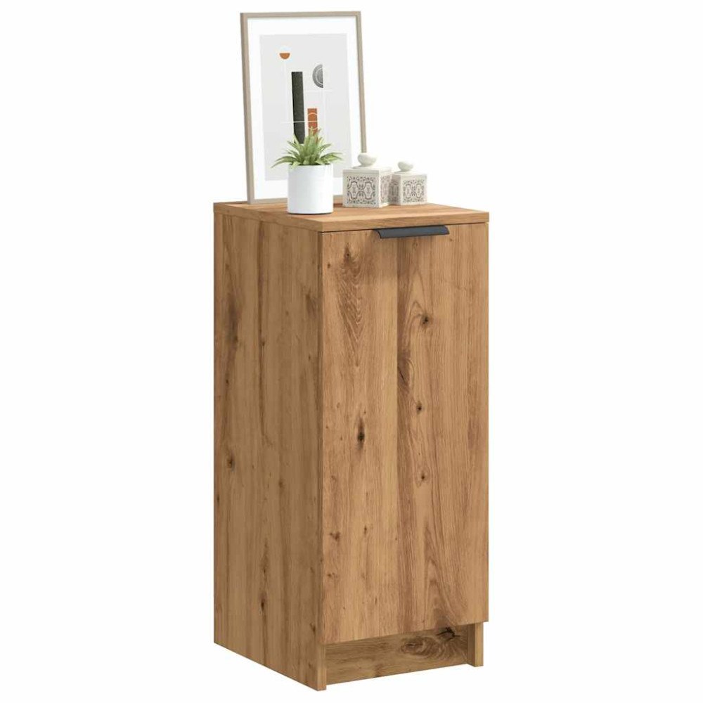 vidaXL Skoskåp artisan ek 29,5x35x70 cm konstruerat trä