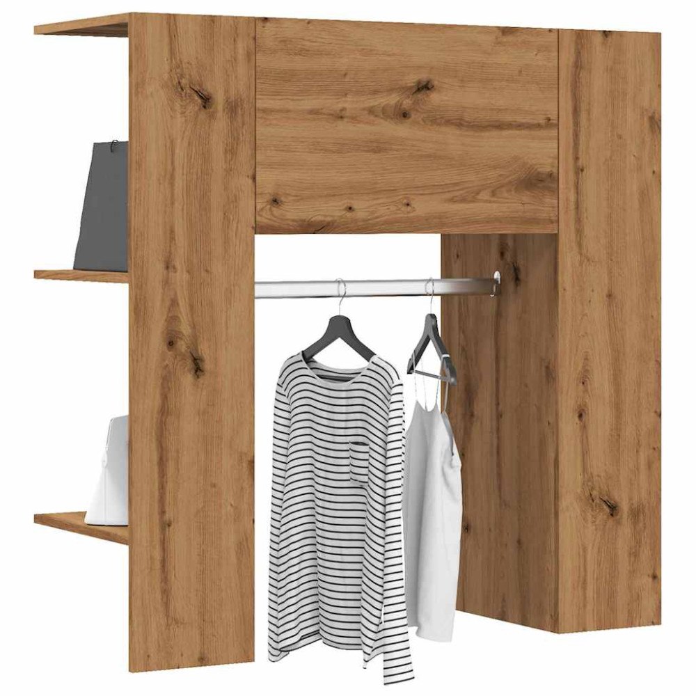 vidaXL Hallskåp artisan ek 97,5x37x99 cm konstruerat trä