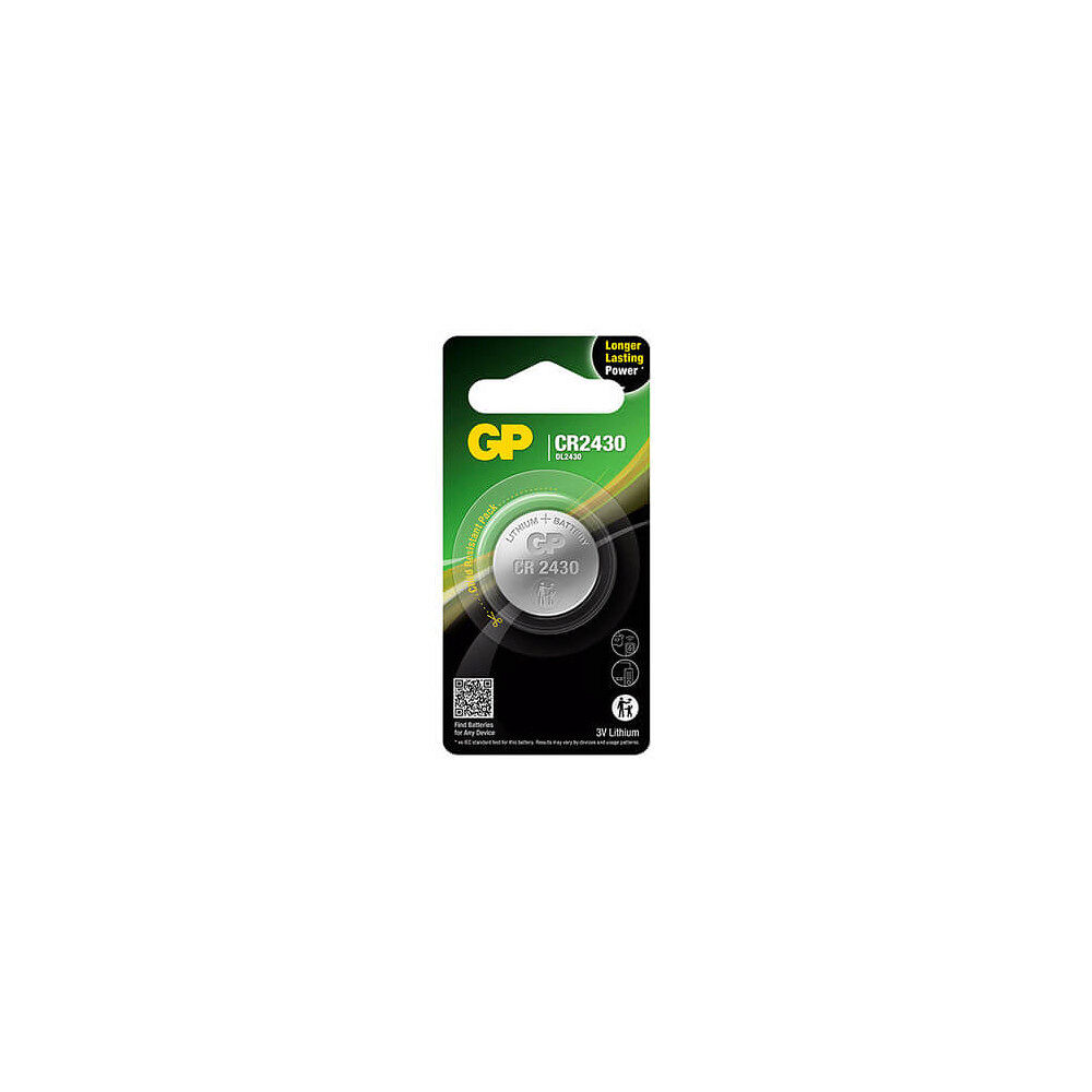 GP Lithium Coin Cell CR2430 1-pack