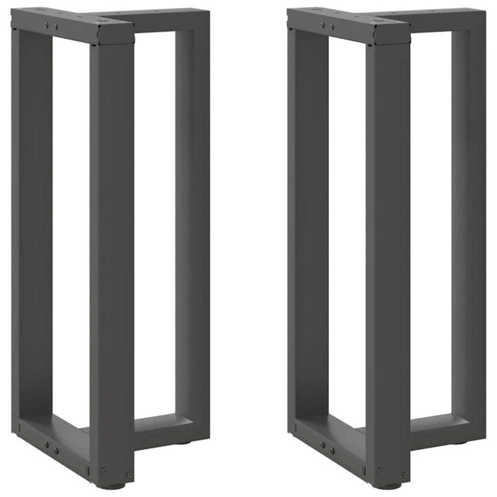 vidaXL Barbordsben T-formade 2 st antracit 50x35x(90-91) cm stål