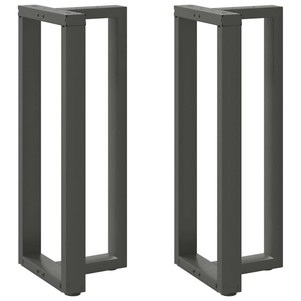 vidaXL Barbordsben T-formade 2 st antracit 40x35x(100-101) cm stål