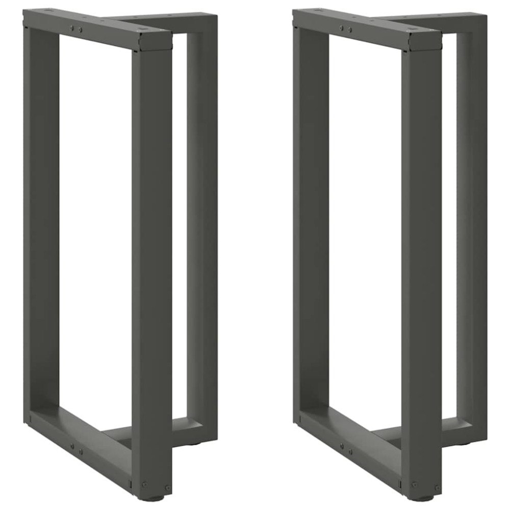 vidaXL Barbordsben T-formade 2 st antracit 60x35x(100-101) cm stål