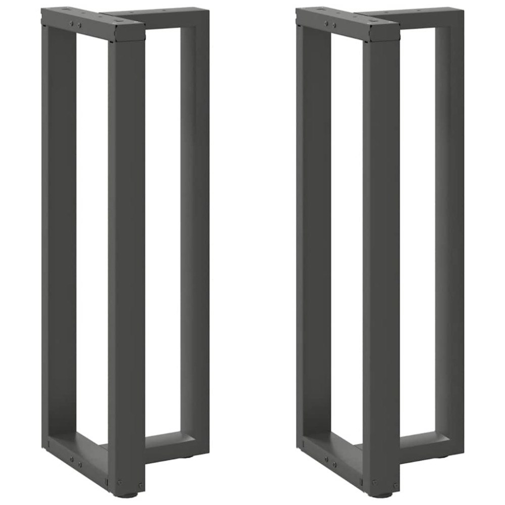 vidaXL Barbordsben T-formade 2 st antracit 40x35x(110-111) cm stål