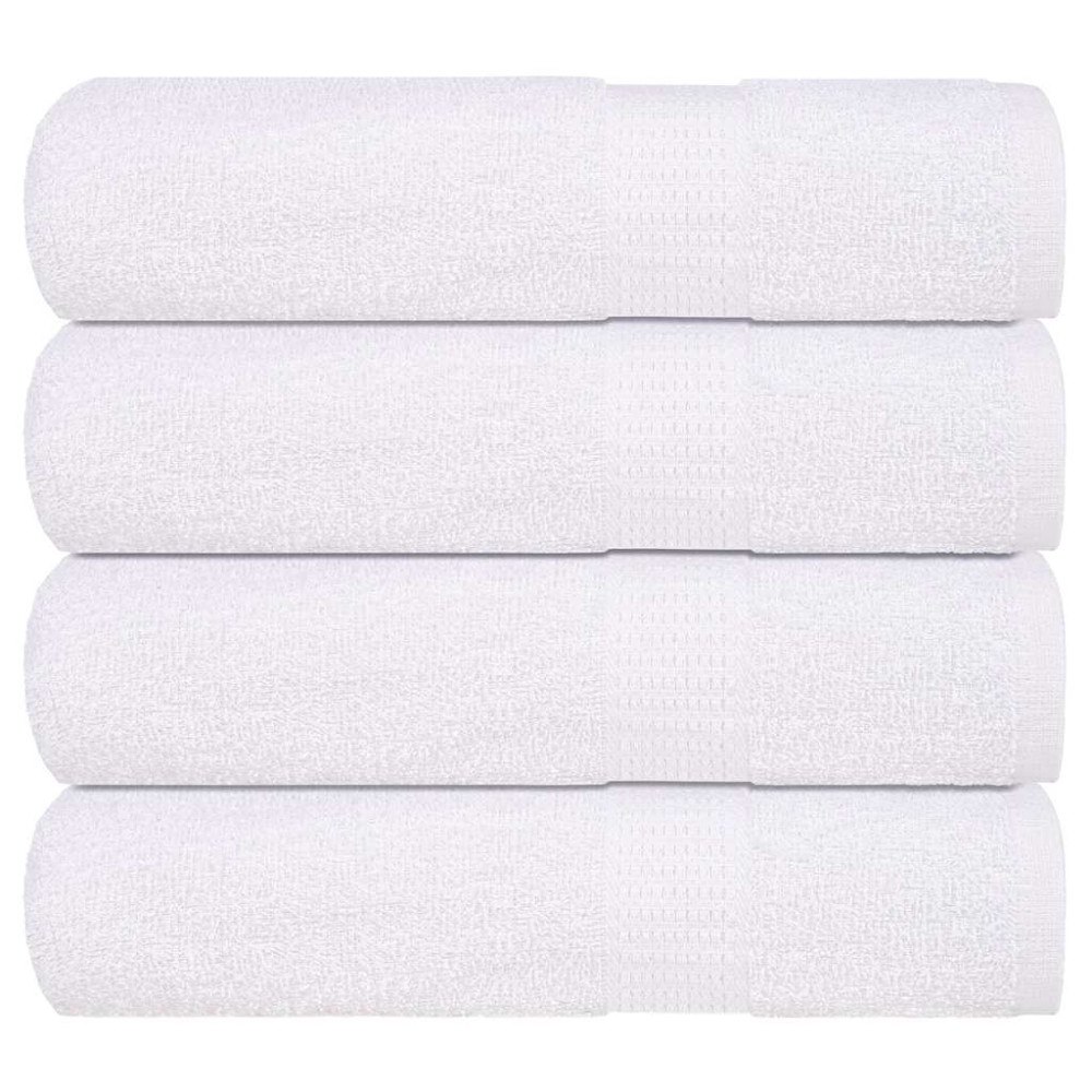 vidaXL Handdukar 4 st vit 50x100 cm 360 gsm 100% bomull