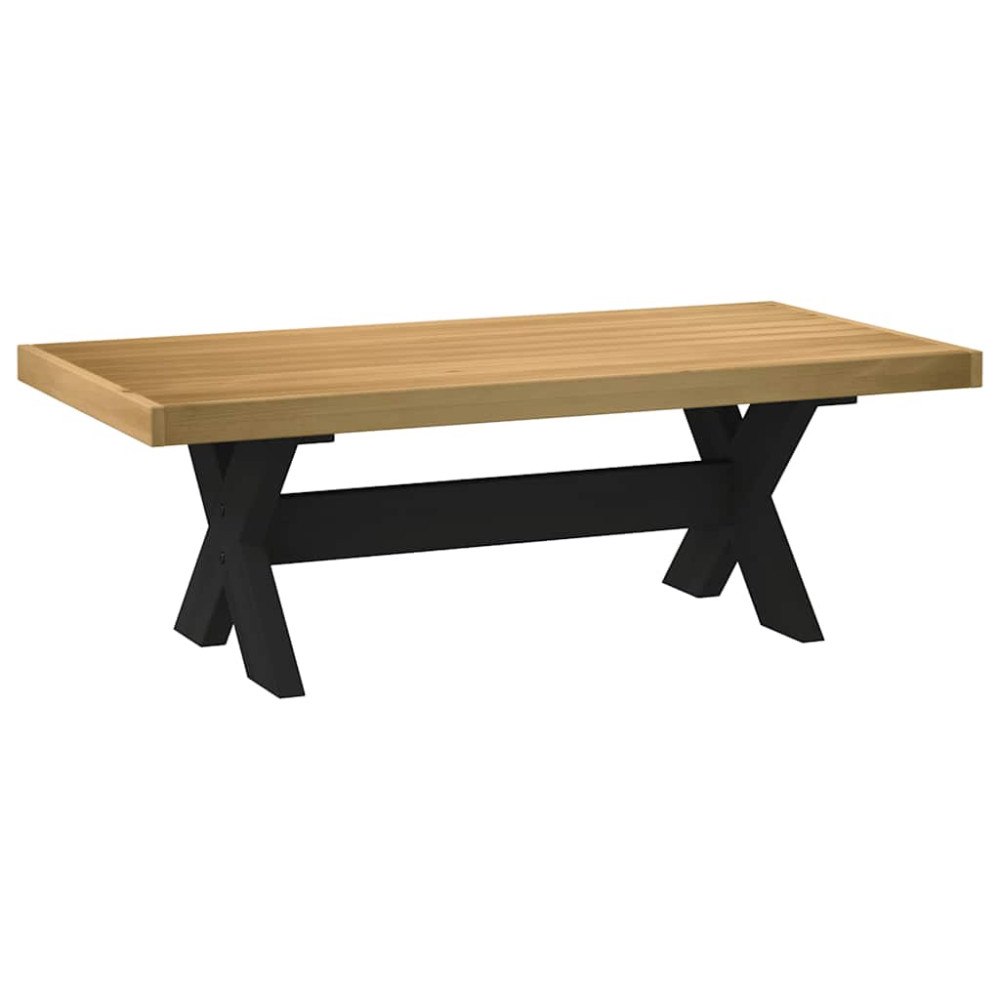 vidaXL Soffbord NOAIN X-formade ben 120x60x40 cm massiv furu