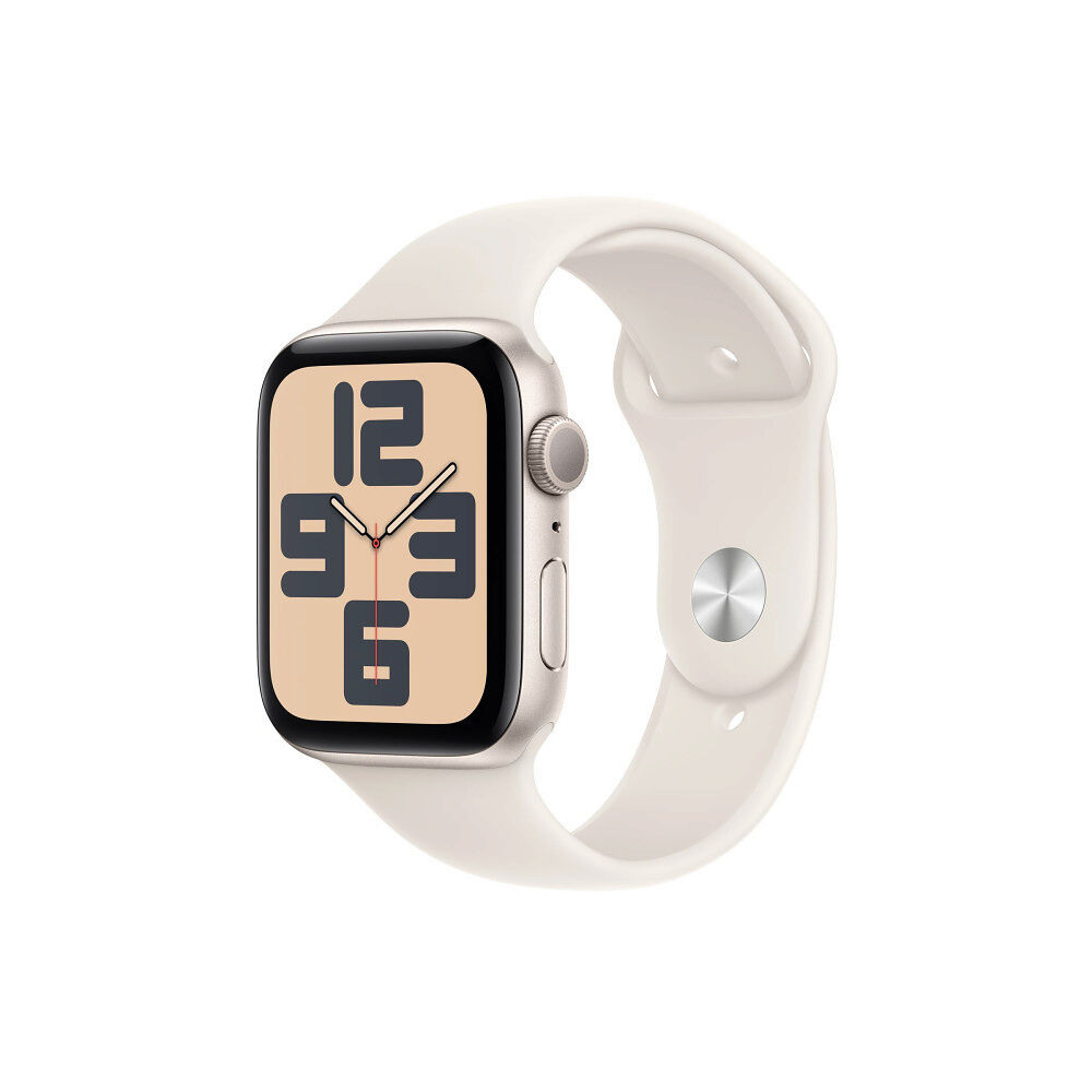 Apple Apple Watch SE (GPS) 2a generation - stjärnljusaluminium - smart klocka med sportband - starlight - 32 GB