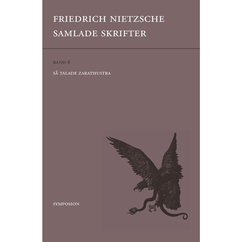 Friedrich Nietzsche Samlade skrifter. Bd 6, Så talade Zarathustra (bok, danskt band)