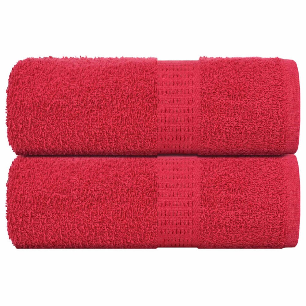 vidaXL Tvätthanddukar 2 st FROGN Röda 30x30 cm 100% Bomull