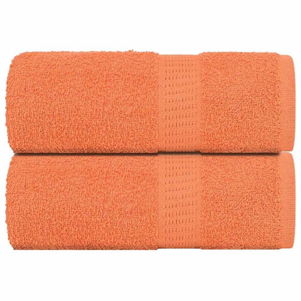 vidaXL Gästhanddukar 2 st orange 30x50 cm 360 gsm 100% bomull