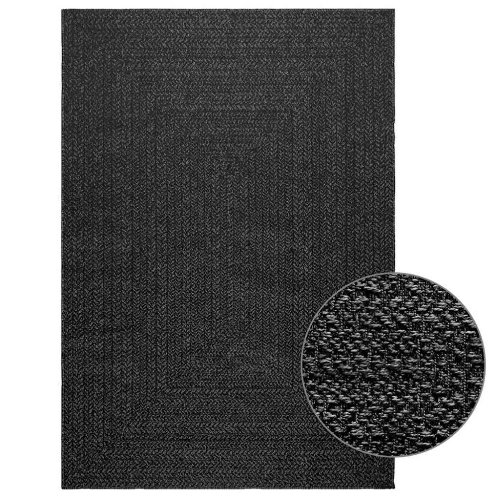 vidaXL Matta ZIZUR antracit 140x200 cm jutelook inomhus och utomhus