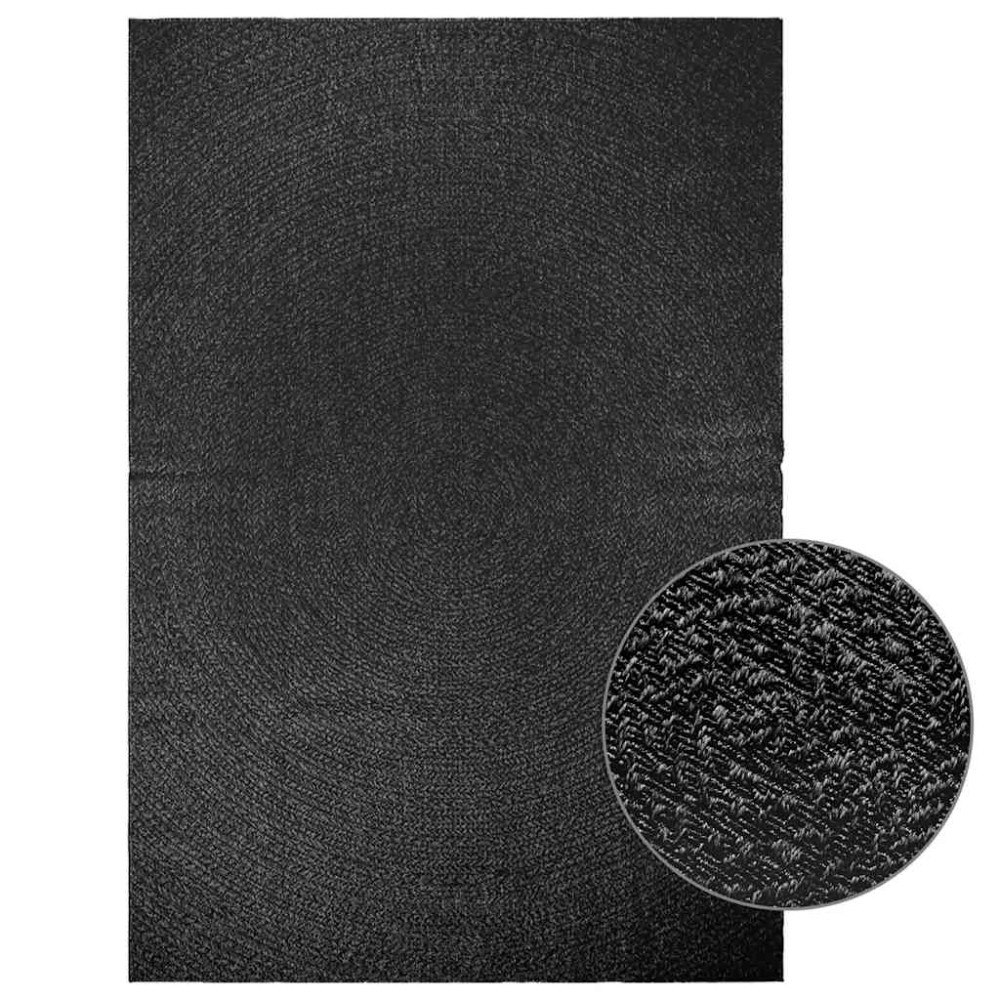 vidaXL Matta ZIZUR antracit 200x290 cm jutelook inomhus och utomhus