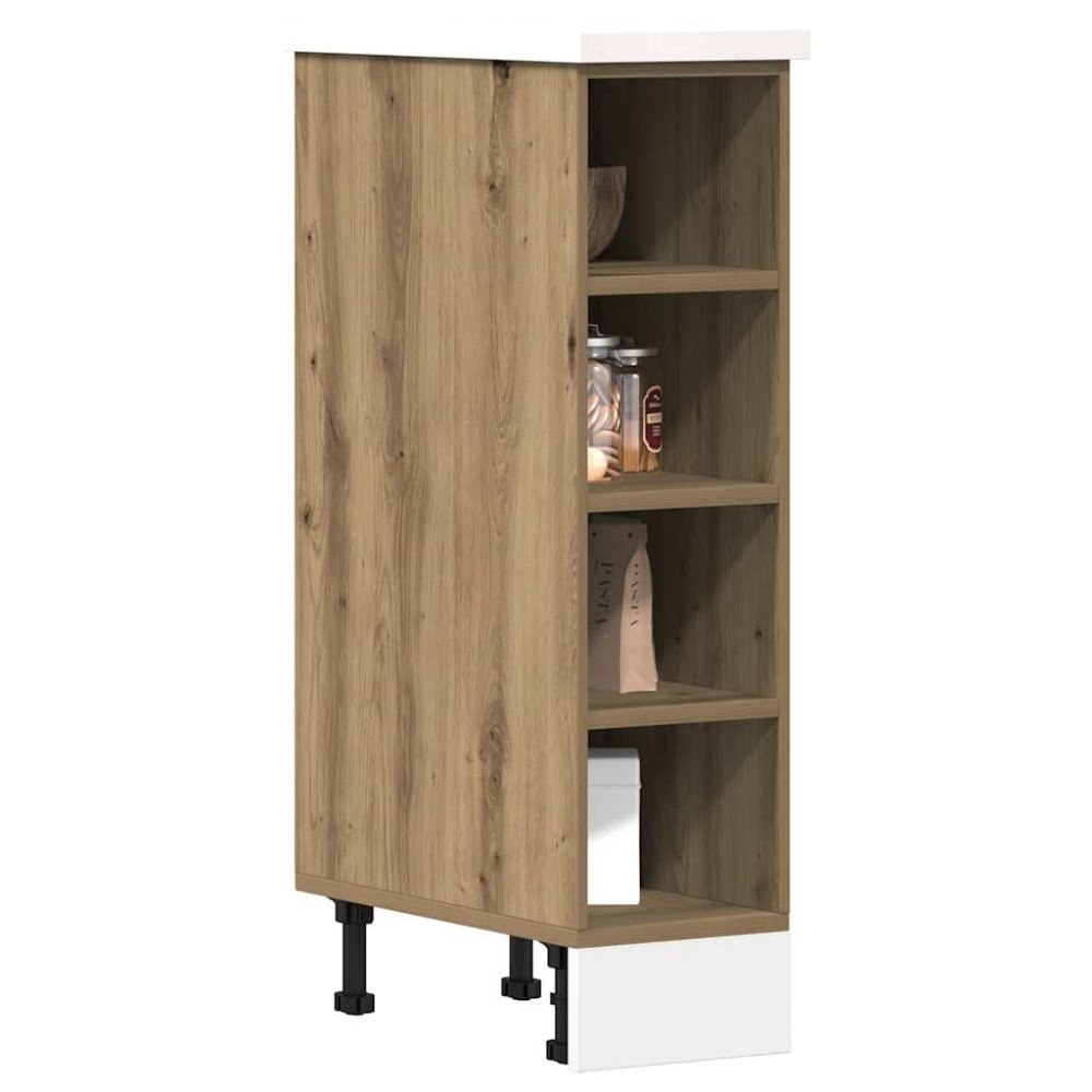 vidaXL Underskåp "Riga" artisan ek 20x44,5x81,5 cm konstruerat trä