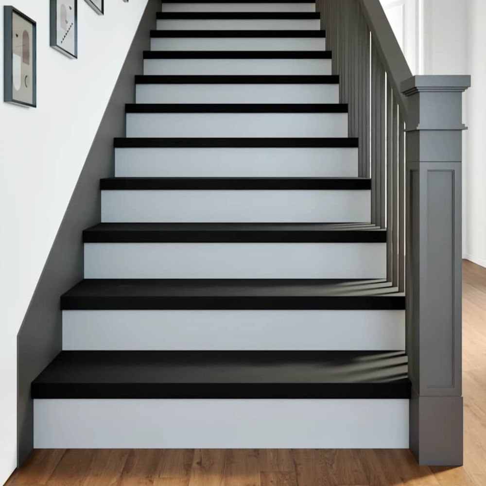 vidaXL Trappstegsmattor 2 pcs mörkbrun 90x25x2 cm massiv ek