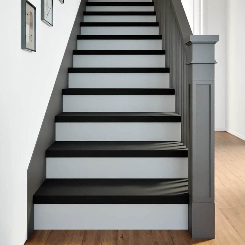 vidaXL Trappstegsmattor 16 pcs mörkbrun 70x30x2 cm massiv ek