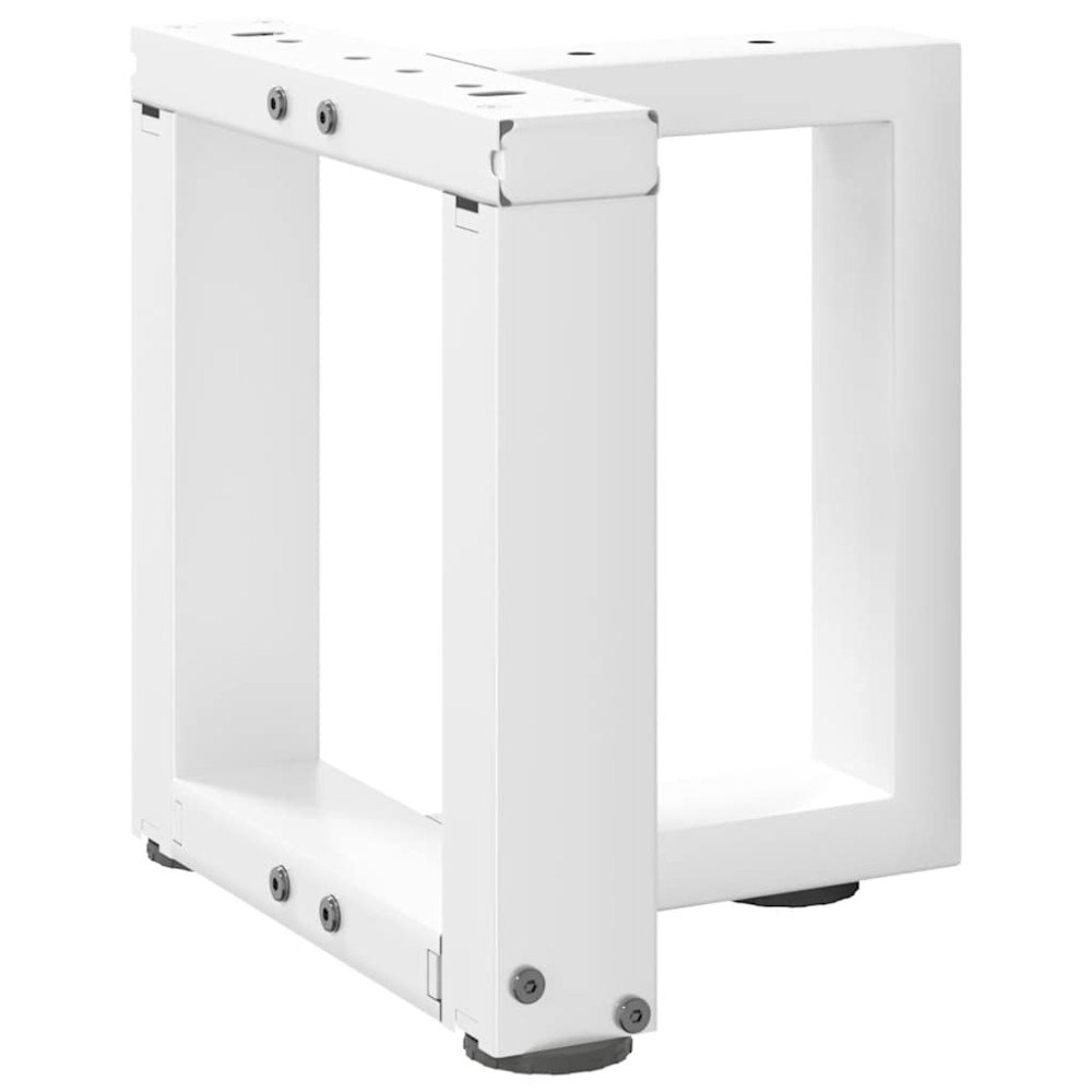 vidaXL Soffbordsben T-formade 2 st vita 30x25x(30-31) cm stål