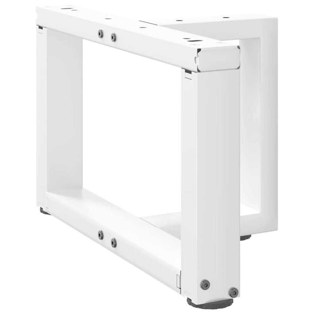 vidaXL Soffbordsben T-formade 2 st vita 40x25x(30-31) cm stål