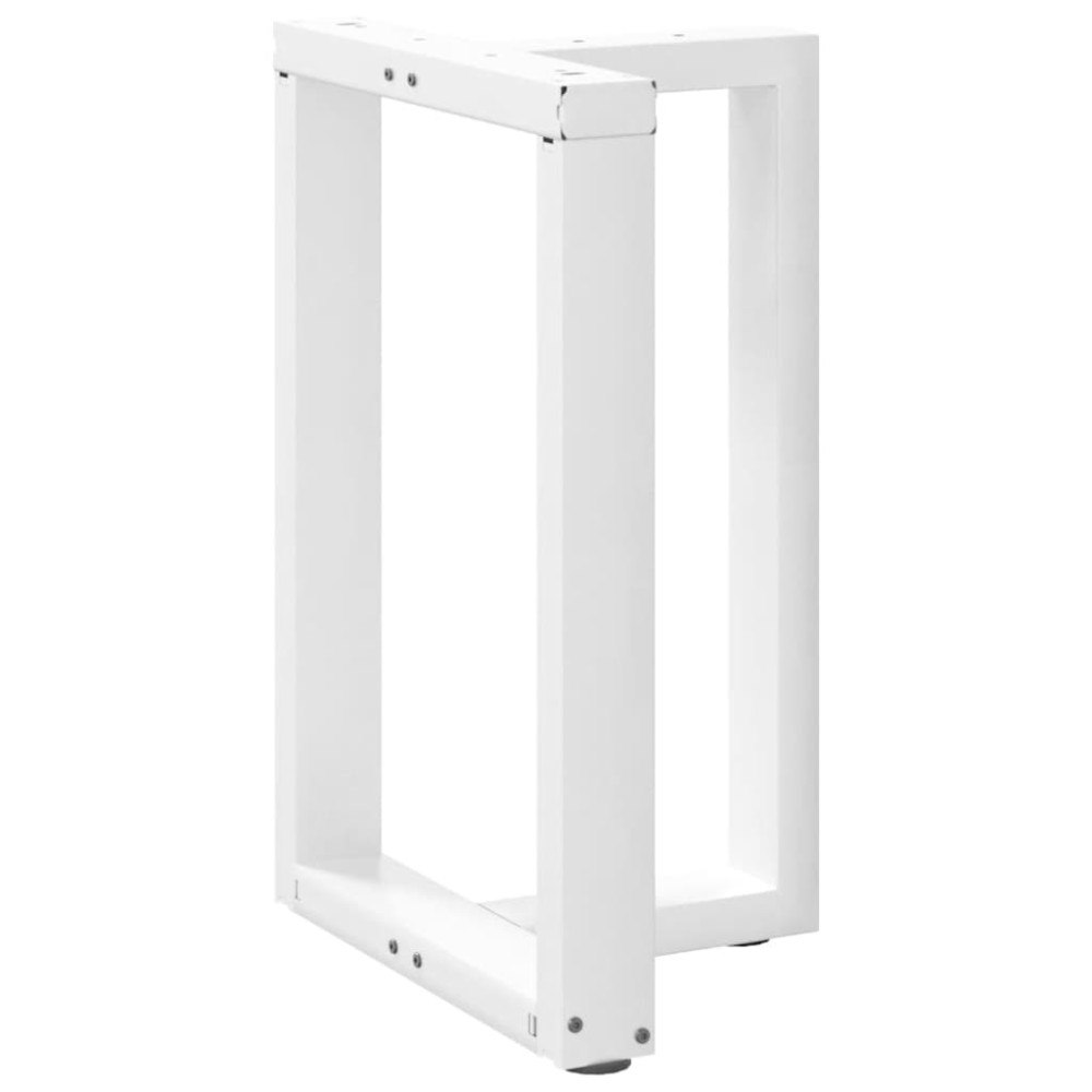 vidaXL Matbordsben T-formade 2 st vita 50x35x(72-73) cm stål