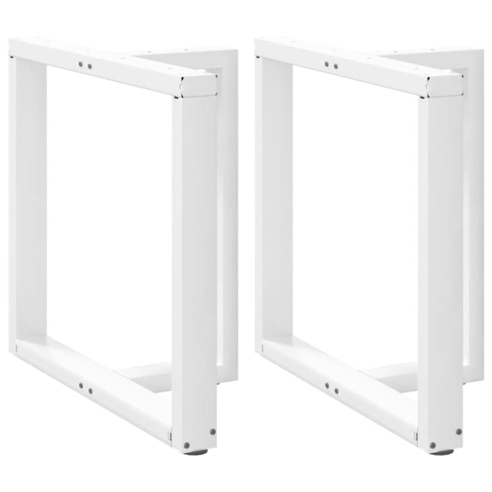 vidaXL Matbordsben T-formade 2 st vita 70x35x(72-73) cm stål
